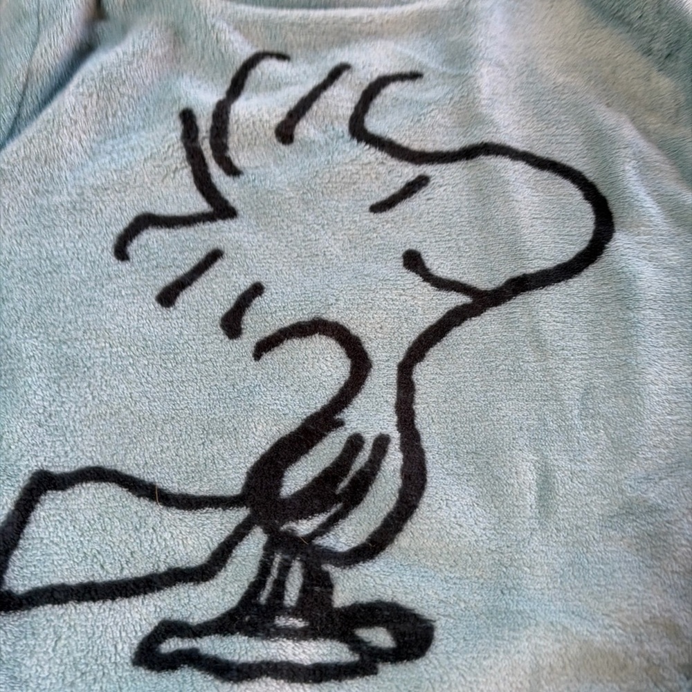 Peanuts munki munki  Nite Nite sweatshirt lounge soft Woodstock M blue - Picture 3 of 8